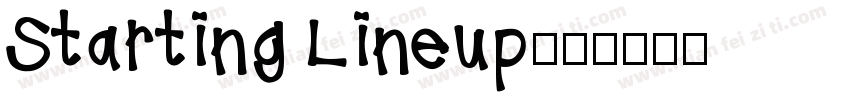 Starting Lineup字体转换
